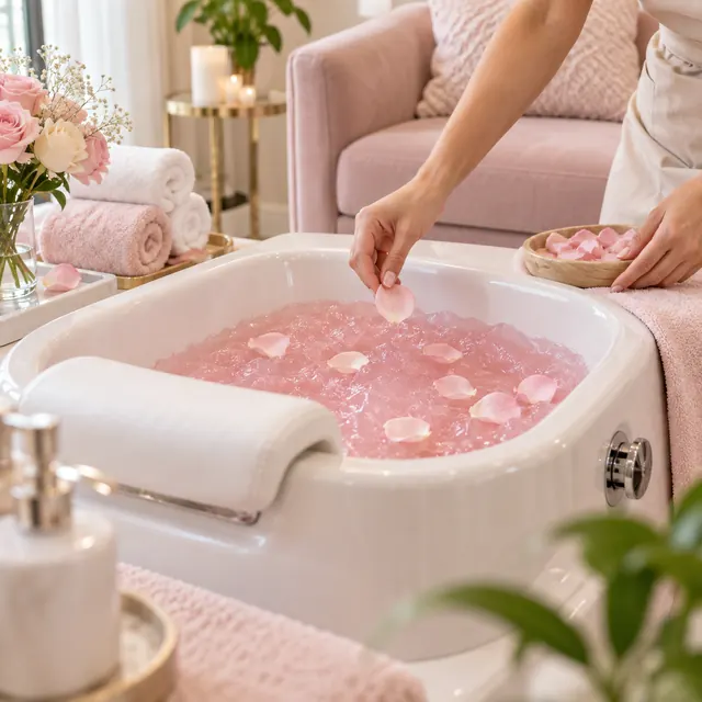 Atendimento de uma cliente de Jelly Spa